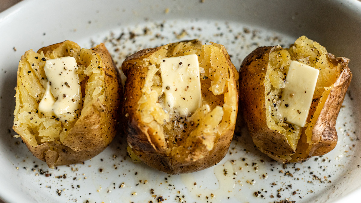 Slow Cooker Baked Potatoes